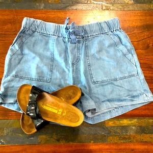 Pull On Shorts- Denim Color
